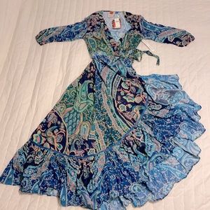 Anthropologie - Farm Rio Tropical Wrap Maxi Dress.